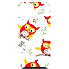 Seamless Pattern Vector Owl Cartoon With Bugs Iphone 14 Black Uv Print Case by Apen