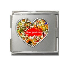 Garden Lover Mega Link Heart Italian Charm (18mm) by TShirt44