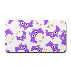 Purple Owl Pattern Background Medium Bar Mat by Apen