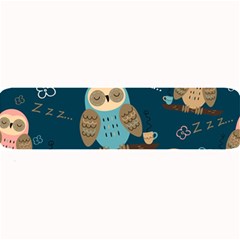 Seamless Pattern Owls Dreaming Large Bar Mat by Apen