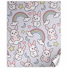 Seamless Pattern With Cute Rabbit Character Canvas 16  X 20  by Apen