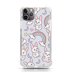 Seamless Pattern With Cute Rabbit Character Iphone 11 Pro 5 8 Inch Tpu Uv Print Case by Apen