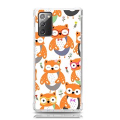 Cute Colorful Owl Cartoon Seamless Pattern Samsung Galaxy Note 20 Tpu Uv Case by Apen