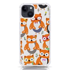 Cute Colorful Owl Cartoon Seamless Pattern Iphone 14 Tpu Uv Print Case by Apen