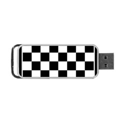 Chess Board Background Design Portable Usb Flash (one Side) by Apen