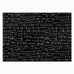 Math Equations Formulas Pattern Large Glasses Cloth by Ravend