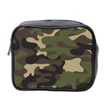 Texture Military Camouflage Repeats Seamless Army Green Hunting Mini Toiletries Bag (Two Sides) Front