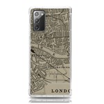 Vintage London Map Samsung Galaxy Note 20 TPU UV Case Front