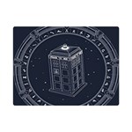 Doctor Who Bbc Tardis Premium Plush Fleece Blanket (Mini) 35 x27  Blanket Front