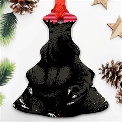 Godzilla Vintage Wave Ornament (christmas Tree)  by Cendanart