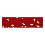 Red Sun Sea Waves Bird Japanese Art Minimalist Banner and Sign 4  x 1  Front