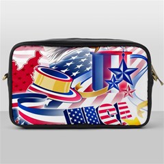 United States Of America Usa  Images Independence Day Toiletries Bag (one Side) by Ket1n9