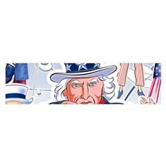 Independence Day United States Of America Oblong Satin Scarf (16  X 60 ) by Ket1n9