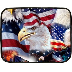 United States Of America Images Independence Day Two Sides Fleece Blanket (mini) by Ket1n9