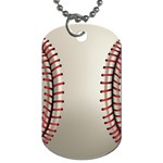 Baseball Dog Tag (One Side) Front