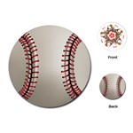 Baseball Playing Cards Single Design (Round) Front