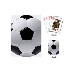 Soccer Ball Playing Cards Single Design (mini) by Ket1n9