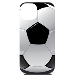 Soccer Ball Iphone 14 Black Uv Print Case by Ket1n9