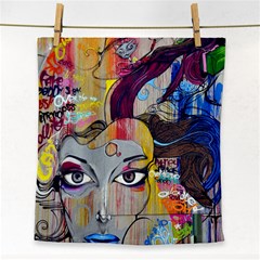 Graffiti Mural Street Art Painting Face Towel by Ket1n9