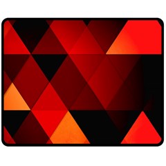 Abstract Triangle Wallpaper Two Sides Fleece Blanket (medium) by Ket1n9