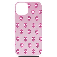 Alien Pattern Pink Iphone 14 Black Uv Print Case by Ket1n9