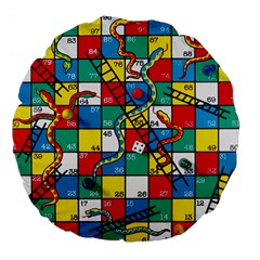 Snakes And Ladders Large 18  Premium Flano Round Cushions by Ket1n9