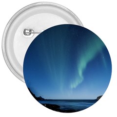 Aurora Borealis Lofoten Norway 3  Buttons by Ket1n9