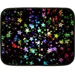 Christmas Star Gloss Lights Light Two Sides Fleece Blanket (Mini) 35 x27  Blanket Front