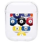 Racked Billiard Pool Balls Hard PC AirPods 1/2 Case Front