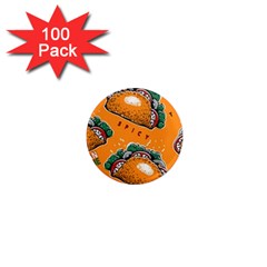 Seamless Pattern With Taco 1  Mini Magnets (100 Pack)  by Ket1n9