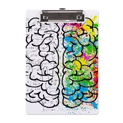 Brain Mind Psychology Idea Drawing A5 Acrylic Clipboard by Ndabl3x