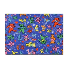 Grateful Dead Bears Pattern Sticker A4 (10 Pack) by Cendanart