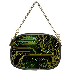 Circuits Circuit Board Yelow Chain Purse (two Sides) by Ndabl3x