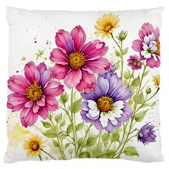 Flourish Colours Invitation Large Premium Plush Fleece Cushion Case (one Side) by Bedest