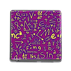 Background Doodles Math Memory Card Reader (square 5 Slot) by Bedest