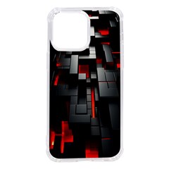 3d Back Red Abstract Pattern Iphone 14 Pro Max Tpu Uv Print Case by Grandong