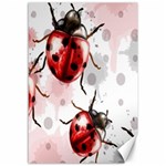 Ladybugs Pattern Texture Watercolor Canvas 12  x 18  11.88 x17.36  Canvas - 1