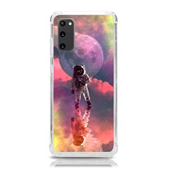 Aesthetic Astronautics Atmosphere Blue Clouds Cosmos Fantasy Galaxy Samsung Galaxy S20 6 2 Inch Tpu Uv Case by Cendanart