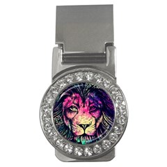 Psychedelic Lion Money Clips (cz)  by Cendanart