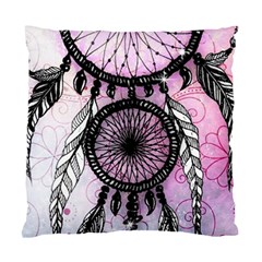 Dream Catcher Art Feathers Pink Standard Cushion Case (one Side) by Bedest