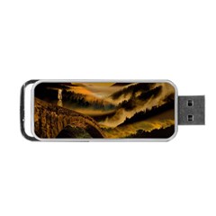 Bridge Of Regret Portable Usb Flash (one Side) by Cendanart