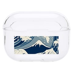 Japanese Wave Pattern Hard Pc Airpods Pro Case by Cendanart