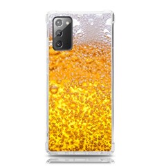 Liquid Bubble Drink Beer With Foam Texture Samsung Galaxy Note 20 Tpu Uv Case by Cemarart