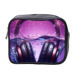 Headphones Sound Audio Music Radio Mini Toiletries Bag (two Sides) by Hannah976