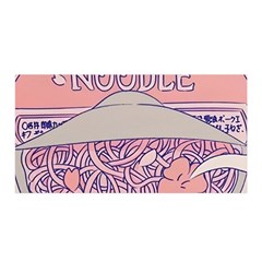 Ramen Kawaii Aesthetic Pink Satin Wrap 35  X 70  by Cemarart