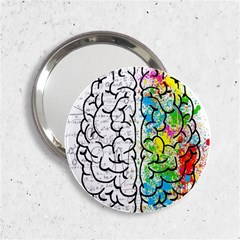 Brain Mind Psychology Idea Drawing Short Overalls 2 25  Handbag Mirrors by Azkajaya