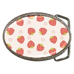 Strawberries Pattern Design Belt Buckles Front