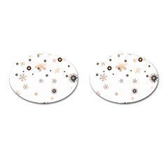 Golden-snowflake Cufflinks (oval) by saad11