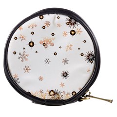 Golden-snowflake Mini Makeup Bag by saad11