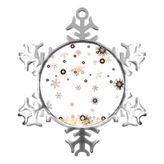 Golden-snowflake Metal Small Snowflake Ornament by saad11